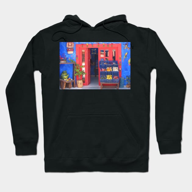 Mexican Storefront Hoodie by ephotocard